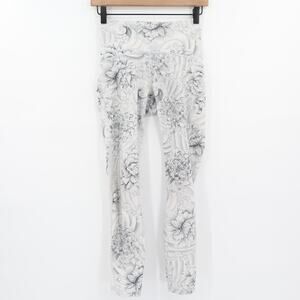 Lululemon Women's Train Times 7/8 Pants 25 " Inseam Twine White Multi Sz 4